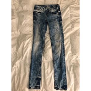 Buckle Black Acid Wash Jeans 23/24
